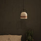 HDC Modern Terrazzo Leather Pendant Light for Bedroom, Dining & Café Interiors