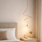HDC Modern Spiral Hanging Pendant Light for Bedroom, Bedside & Luxury Interiors