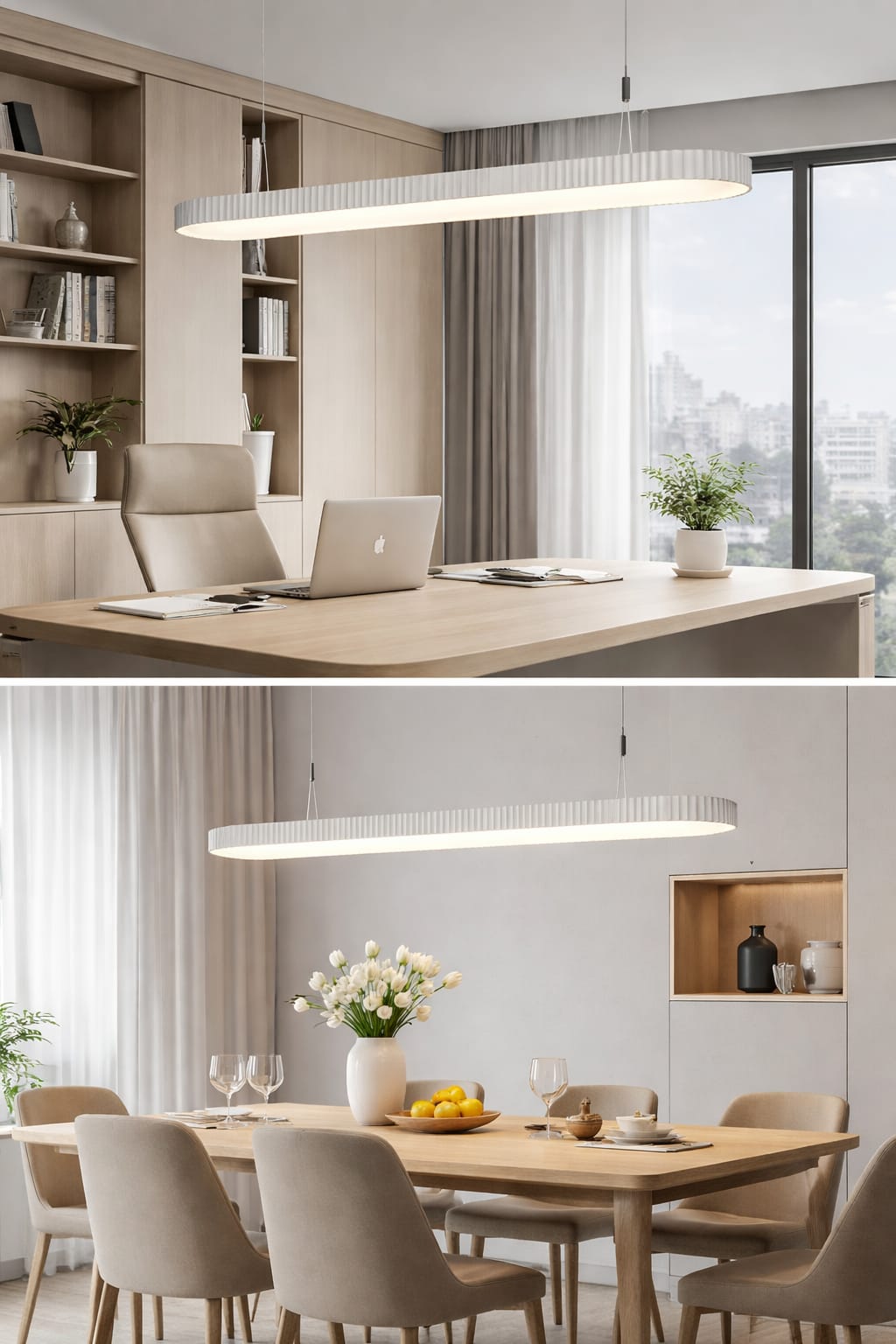 HDC Modern 1200mm Linear Chandelier for Dining Area, Kitchen Island