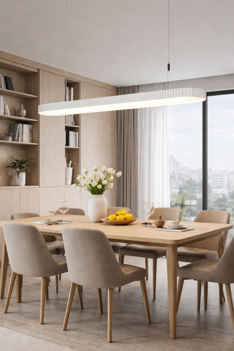 HDC Modern 1200mm Linear Chandelier for Dining Area, Kitchen Island