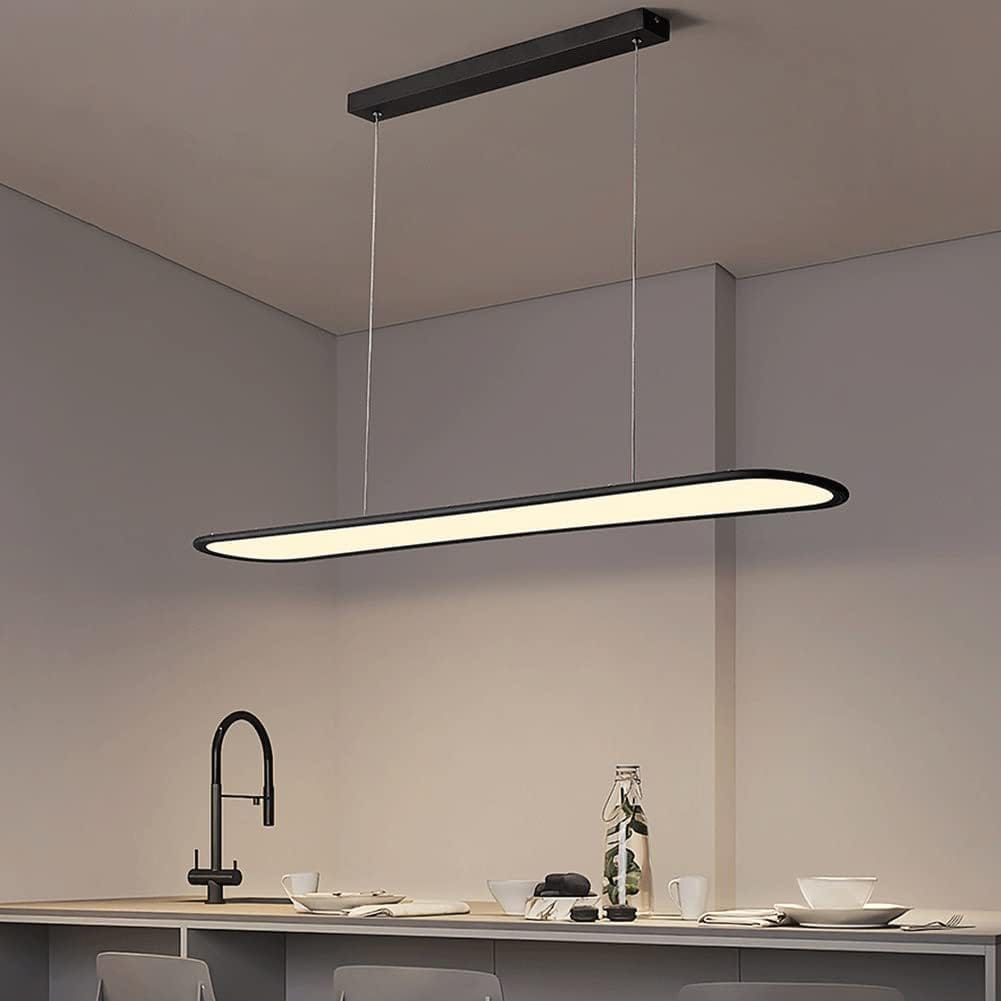HDC 1200mm Modern Black + White Linear LED Chandelier