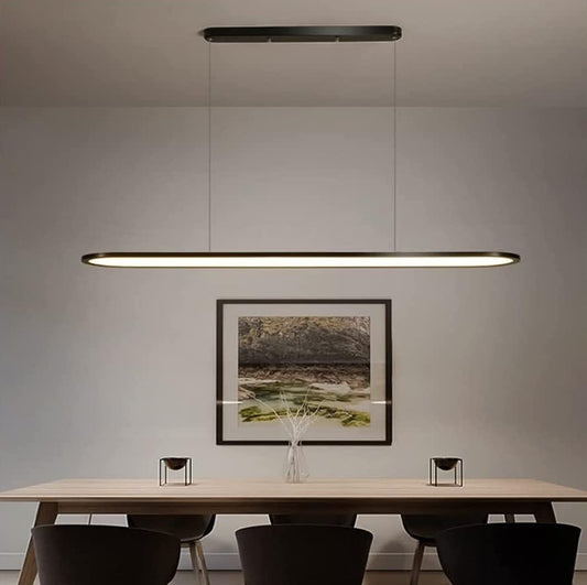 HDC 1200mm Modern Black + White Linear LED Chandelier