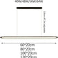 HDC 1200mm Modern Black + White Linear LED Chandelier