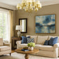 HDC Modern Golden Fabric Shade Chandelier for Bedroom, Living Room