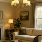 HDC Modern 5-Light Fabric Shade Chandelier for Living Room, Dining Area