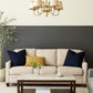 HDC Modern 5-Light Fabric Shade Chandelier for Living Room, Dining Area