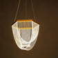 HDC Modern Gold Acrylic LED Hanging Chandelier for Bedroom, Living Room