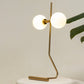 HDC Modern Gold Double Globe Table Lamp for Study Room, Office Desk
