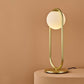 HDC Modern Gold Glass Globe Table Lamp for Bedside Table, Living Room