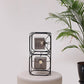 HDC Modern Black Double Cube Glass Table Lamp