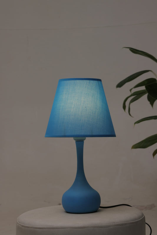 HDC Modern Blue Fabric Table Lamp