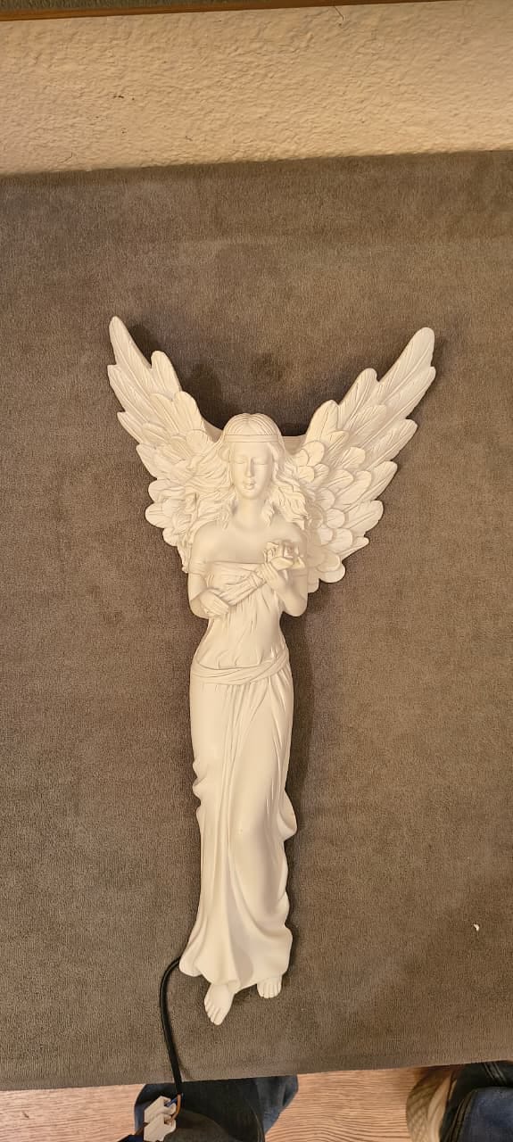 HDC Luxury Angel Wings Resin LED Wall Light for Living Room, Bedroom