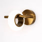 HDC Luxury Marble & Brass LED Wall Light for Bedroom, Living Room