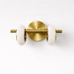 HDC Luxury Marble & Brass LED Wall Light for Bedroom, Living Room