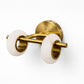 HDC Luxury Marble & Brass LED Wall Light for Bedroom, Living Room