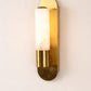 HDC Luxury White Marble Gold Wall Light for Bedroom, Living Room