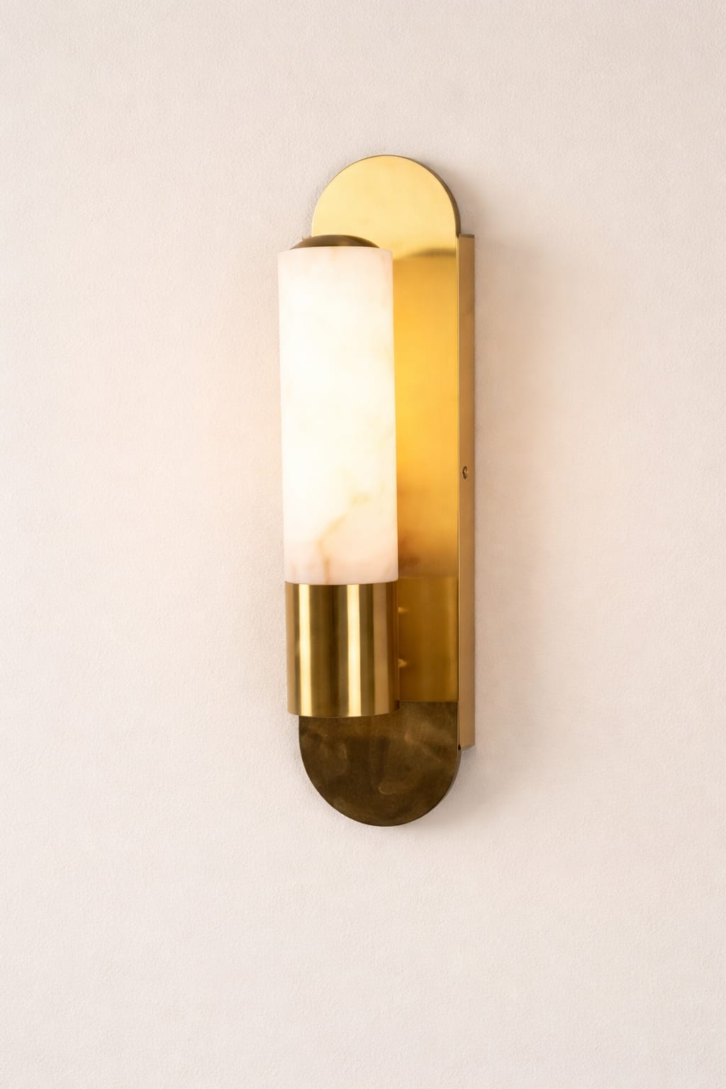 HDC Luxury White Marble Gold Wall Light for Bedroom, Living Room