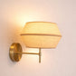 HDC Luxury Jute Fabric Wall Light in Gold Finish