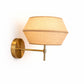 HDC Luxury Jute Fabric Wall Light in Gold Finish