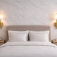 HDC Luxury Marble & Gold LED Wall Light for Bedroom, Living Room