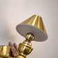 HDC Luxury Antique Brass Cone Shade Wall Light