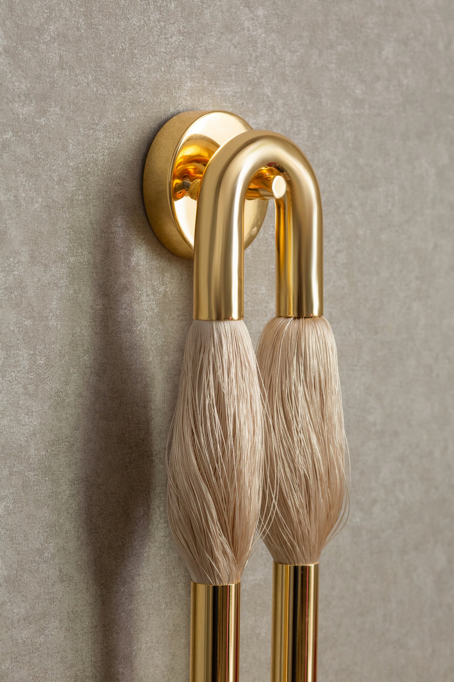 Luxury Antique Copper Silk Dual Tube Wall Light