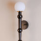 HDC Luxury Black Globe Wall Light for Bedroom, Living Room