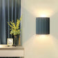 HDC Luxury Ribbed Resin Wall Light for Living Room, Bedroom, Staircase, Hallway