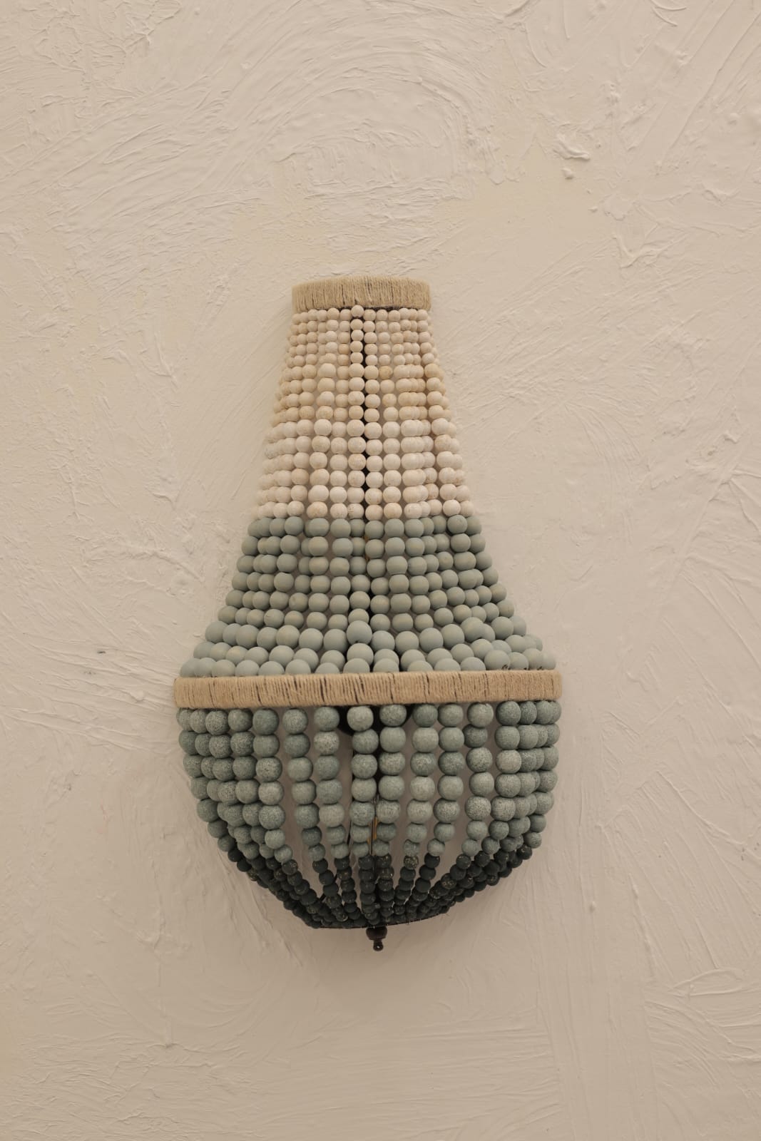 HDC Luxury Wooden Beaded Decorative Wall Light for Bedroom, Living Room