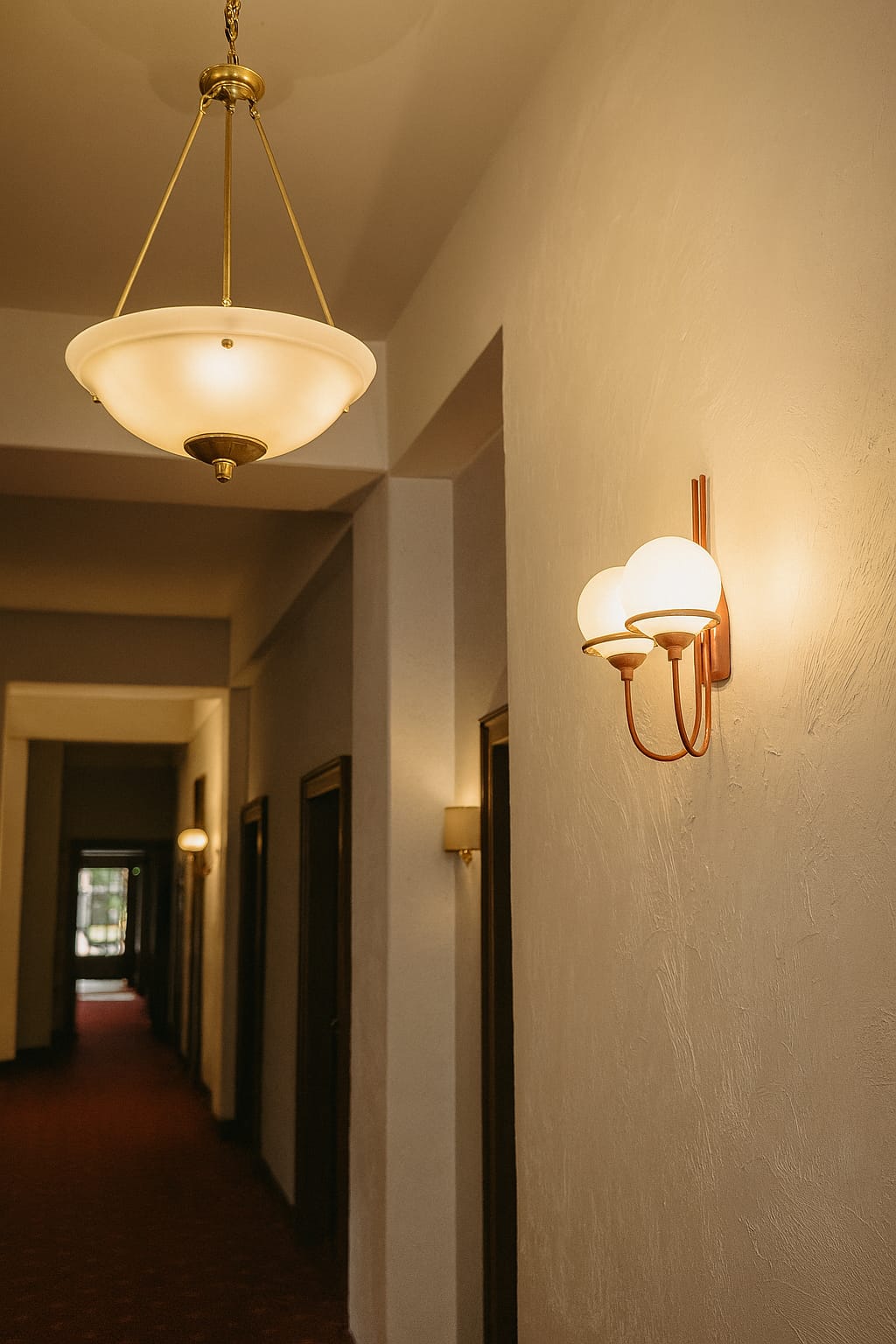 HDC Modern Double Frosted Glass Wall Light for Bedroom, Living Room