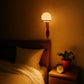 HDC Modern Red Frosted Globe Wall Light for Bedroom, Living Room