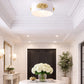 HDC 250mm Luxury Floral Metal Ceiling Light for Living Room, Bedroom, Hallway