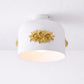 HDC 250mm Luxury Floral Metal Ceiling Light for Living Room, Bedroom, Hallway
