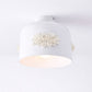 HDC 250mm Luxury Floral Metal Ceiling Light for Living Room, Bedroom, Hallway