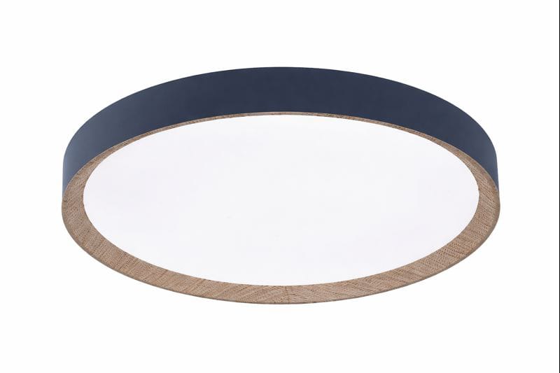 HDC Modern Round LED Ceiling Light with Wood Finish