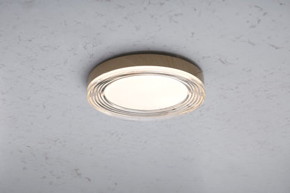 HDC Modern Wood Finish Round LED Ceiling Light