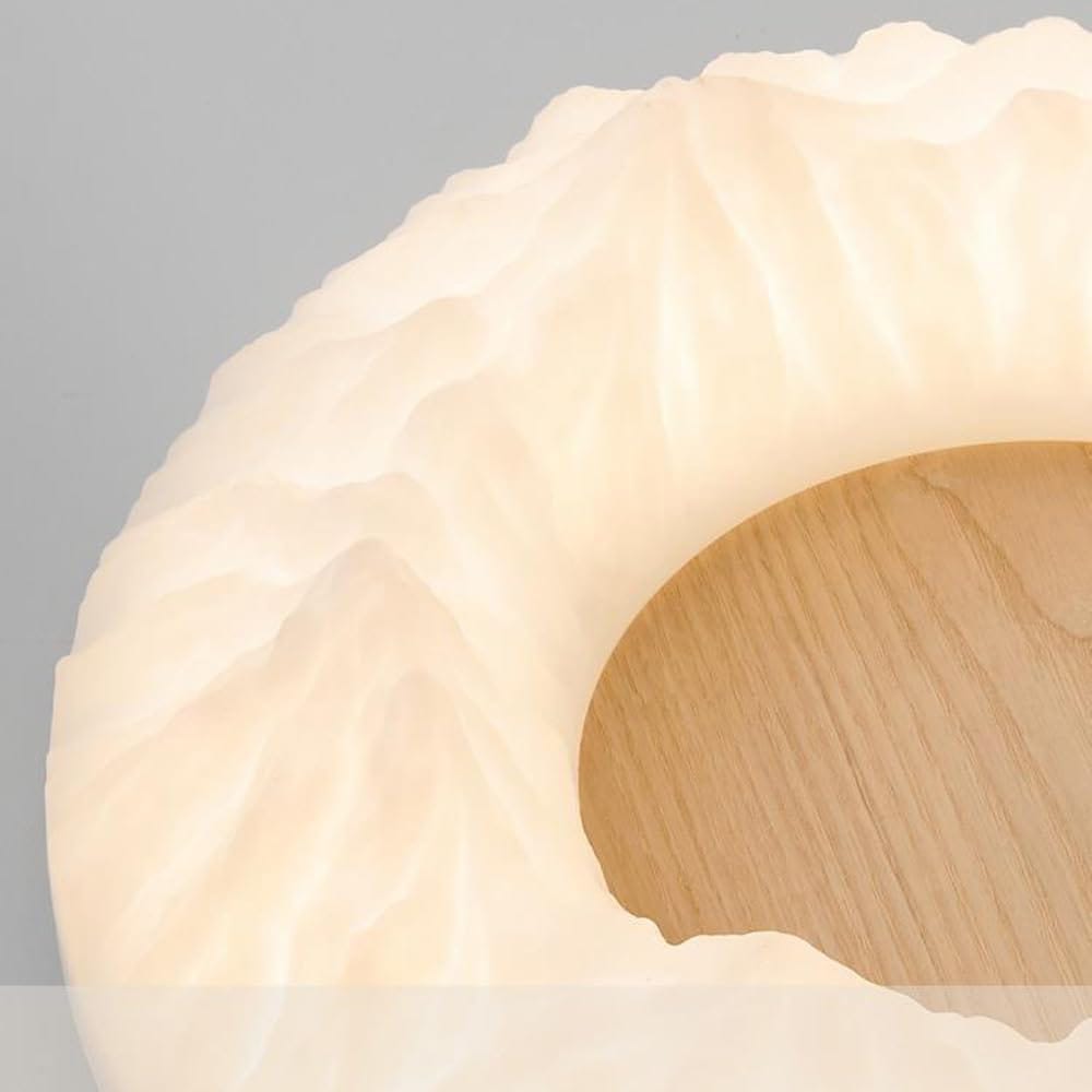 HDC Modern Cloud LED Ceiling Light with Wooden Accent