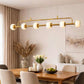 HDC 1200mm Modern Gold & White Marble Linear LED Chandelier
