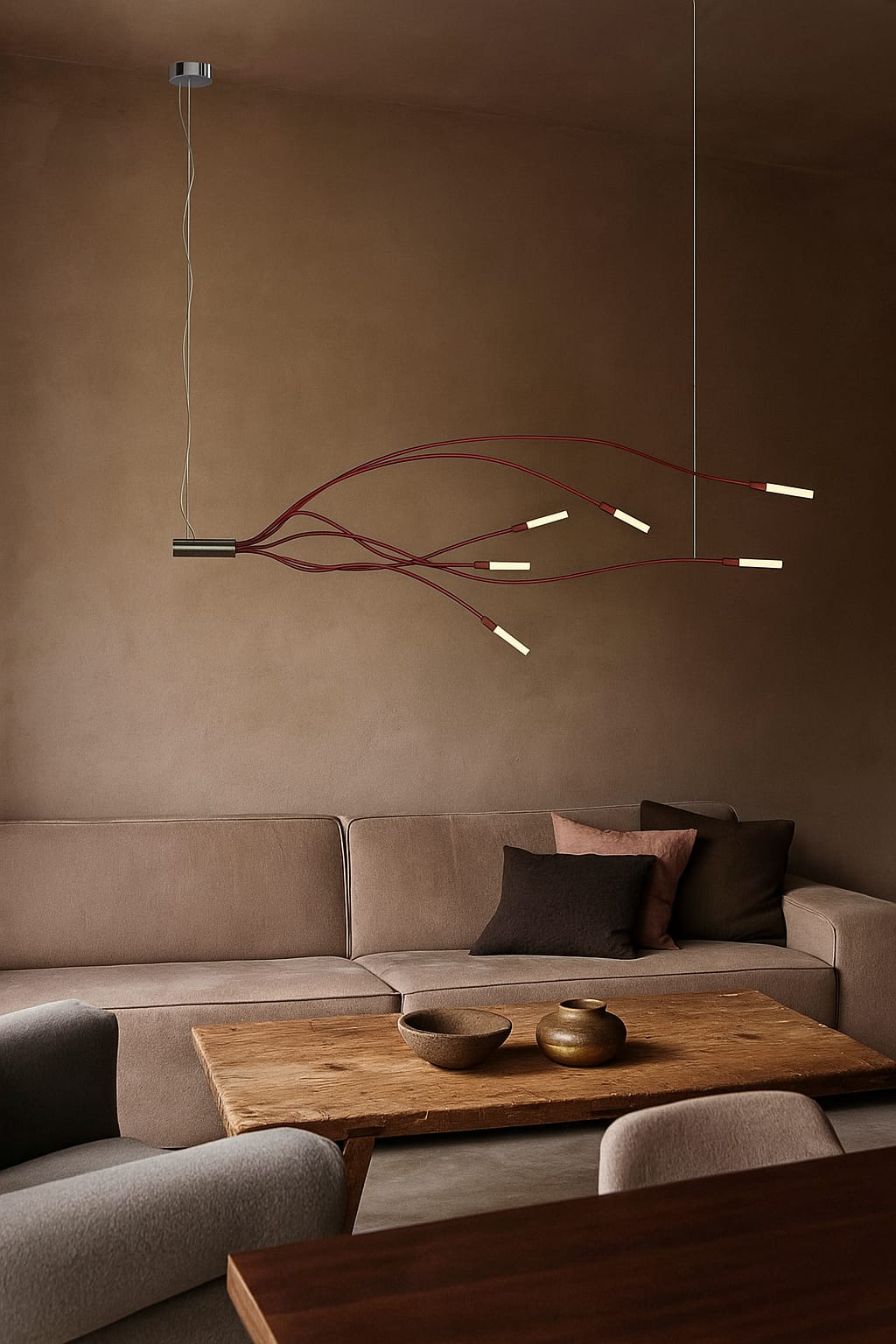 HDC Modern Artistic Branch LED Chandelier for Bedroom, Living Room