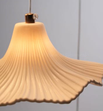 HDC Modern 10 Lights White Ceramic Cluster Pendant Chandelier for Bedroom, Living Room