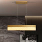 HDC Modern Golden Linear LED Chandelier Light