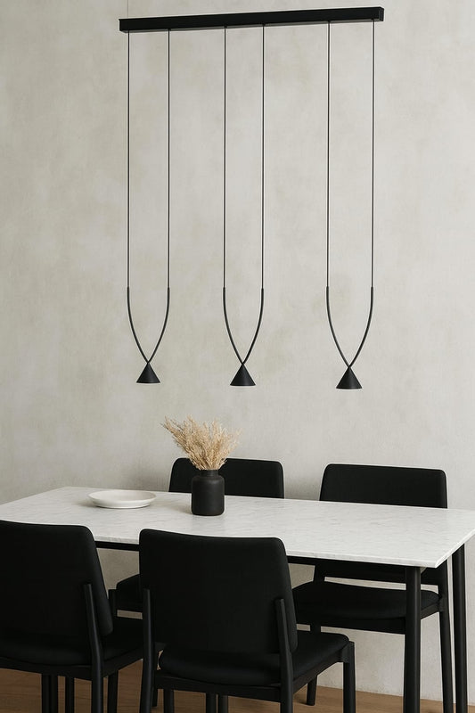 HDC Modern 3-Light Minimalist LED Chandelier