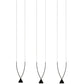 HDC Modern 3-Light Minimalist LED Chandelier
