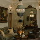 HDC Luxury Wooden Beaded Chandelier Light for Bedroom, Living Room