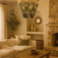HDC Luxury Wooden Beaded Chandelier Light for Bedroom, Living Room