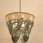 HDC Luxury Wooden Beaded Chandelier Light for Bedroom, Living Room