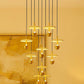 HDC Luxury White Ceramic Flower LED Chandelier