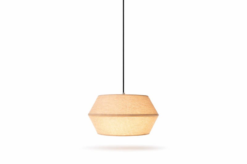 HDC Modern Handwoven Jute Pendant Light with Gold Finish