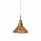 HDC Modern Ribbed Glass Pendant Light for Bedroom, Living Room
