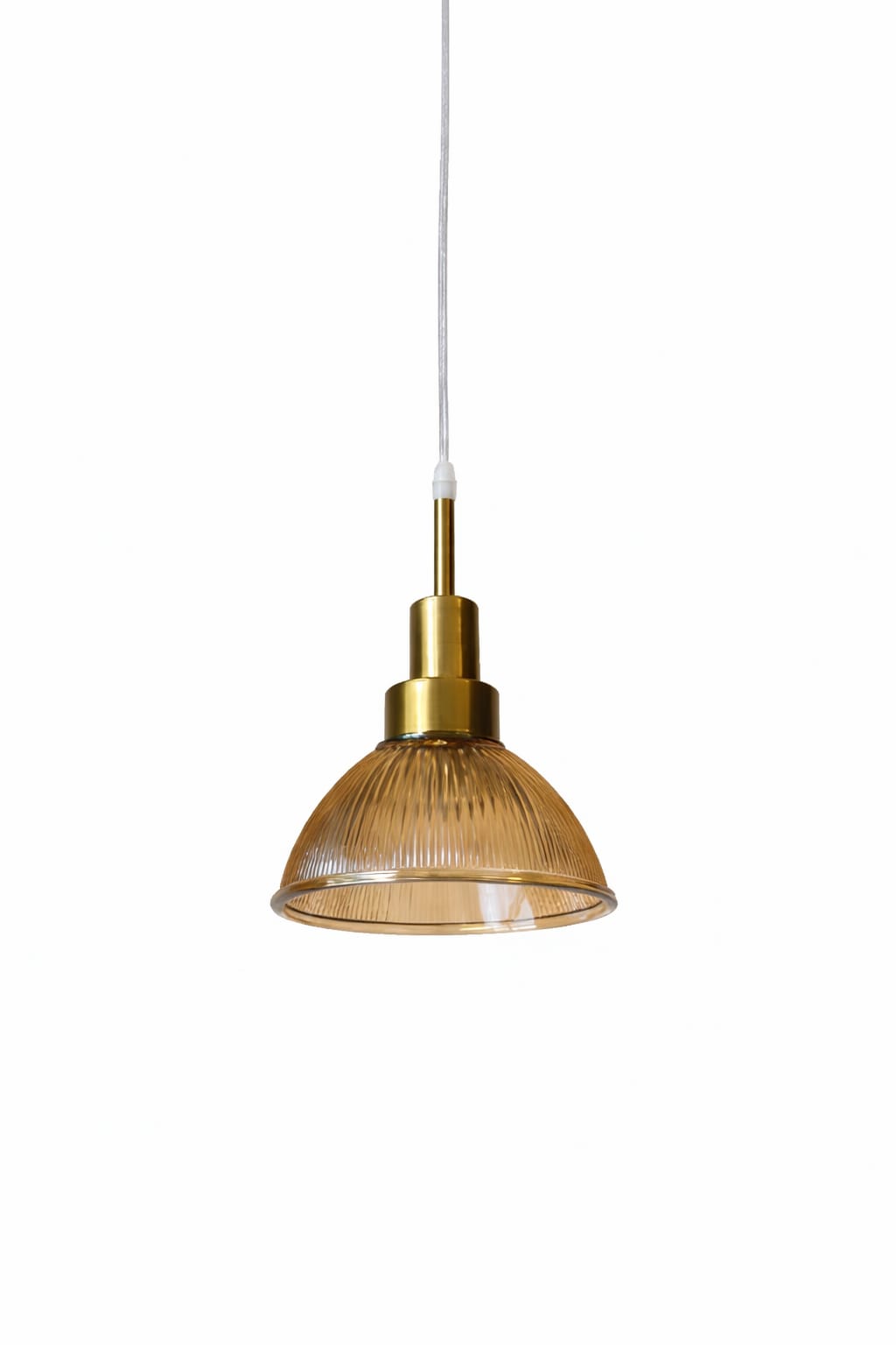 HDC Modern Amber Glass 3-Light Cluster Pendant Light for Living Room, Bedroom